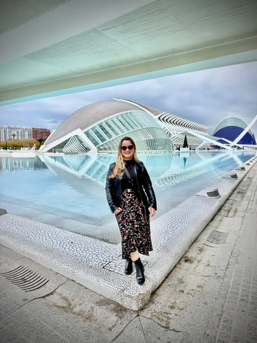 Karol na Cidade das Artes e das Ciências, em Valência